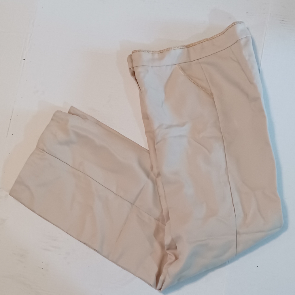 1970s Ladies Slacks Rope Trim Wide Leg Size 10 24 Inch Waist